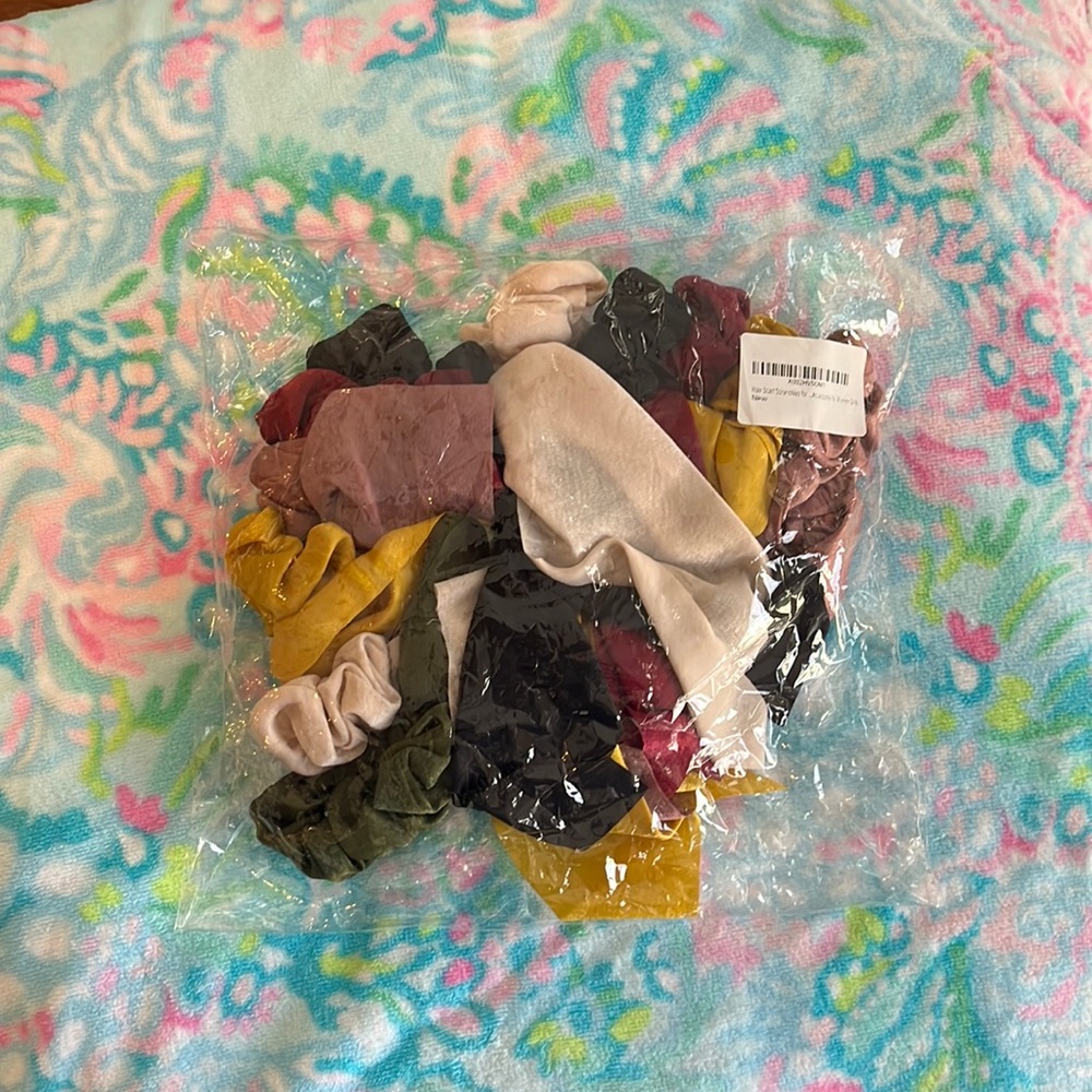 New in bag...Hair Scarf Scrunchies